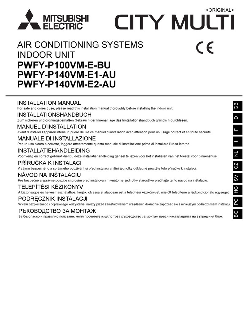 Mitsubishi Electric CITY MULTI PWFY-P140VM-E1-AU User manual