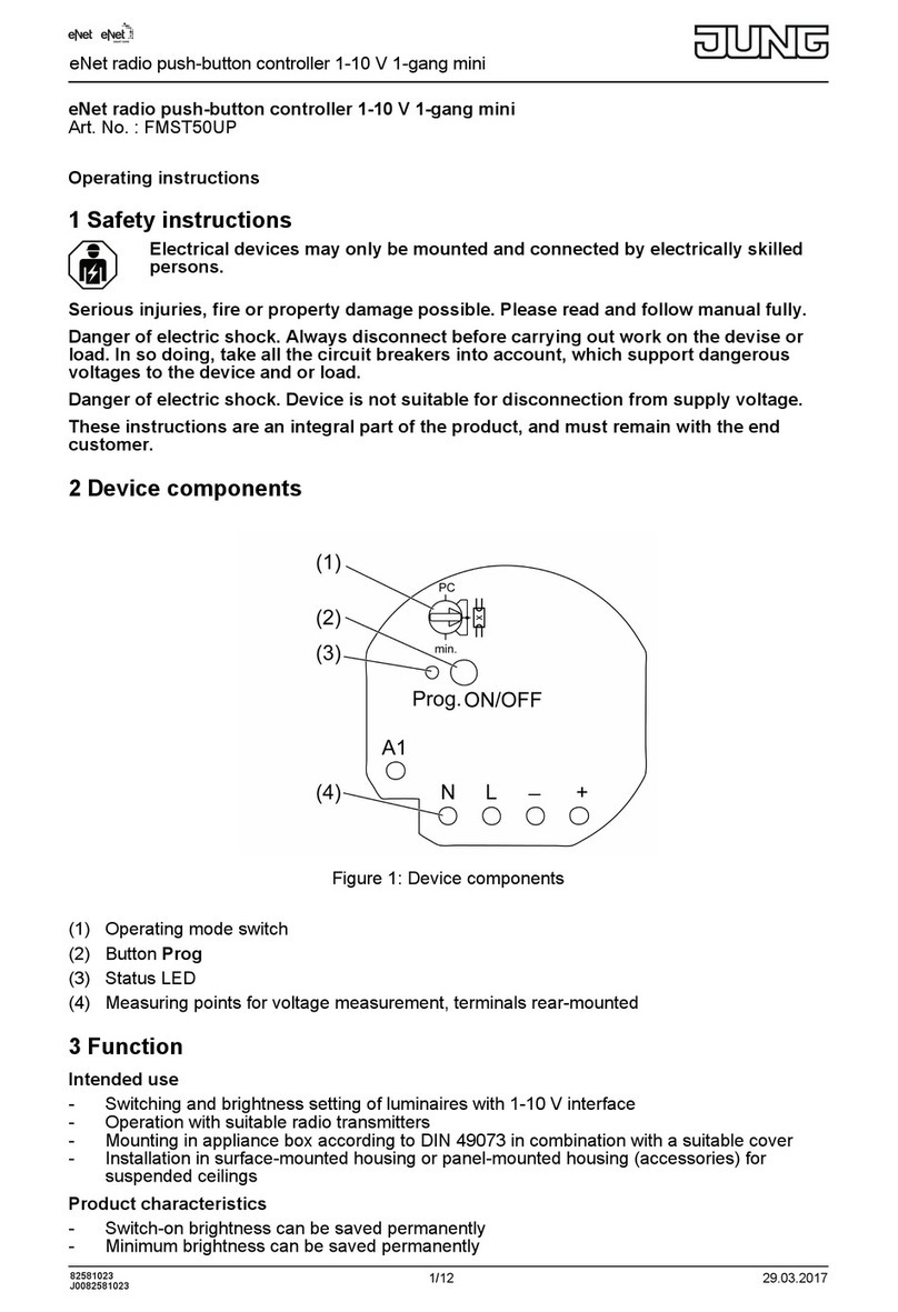 Jung FMST50UP User manual