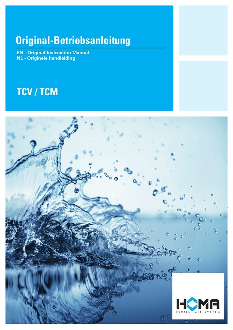 Homa TCV Series Original instruction manual