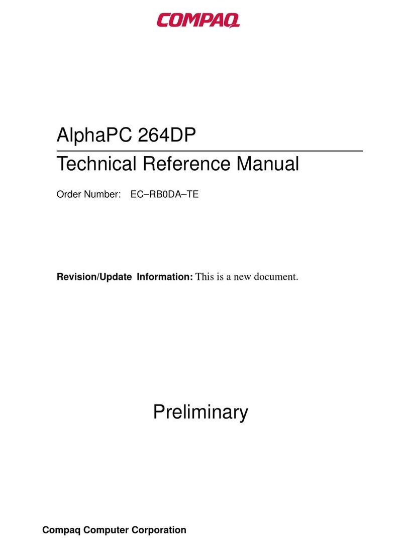 Compaq AlphaPC 264DP Product manual
