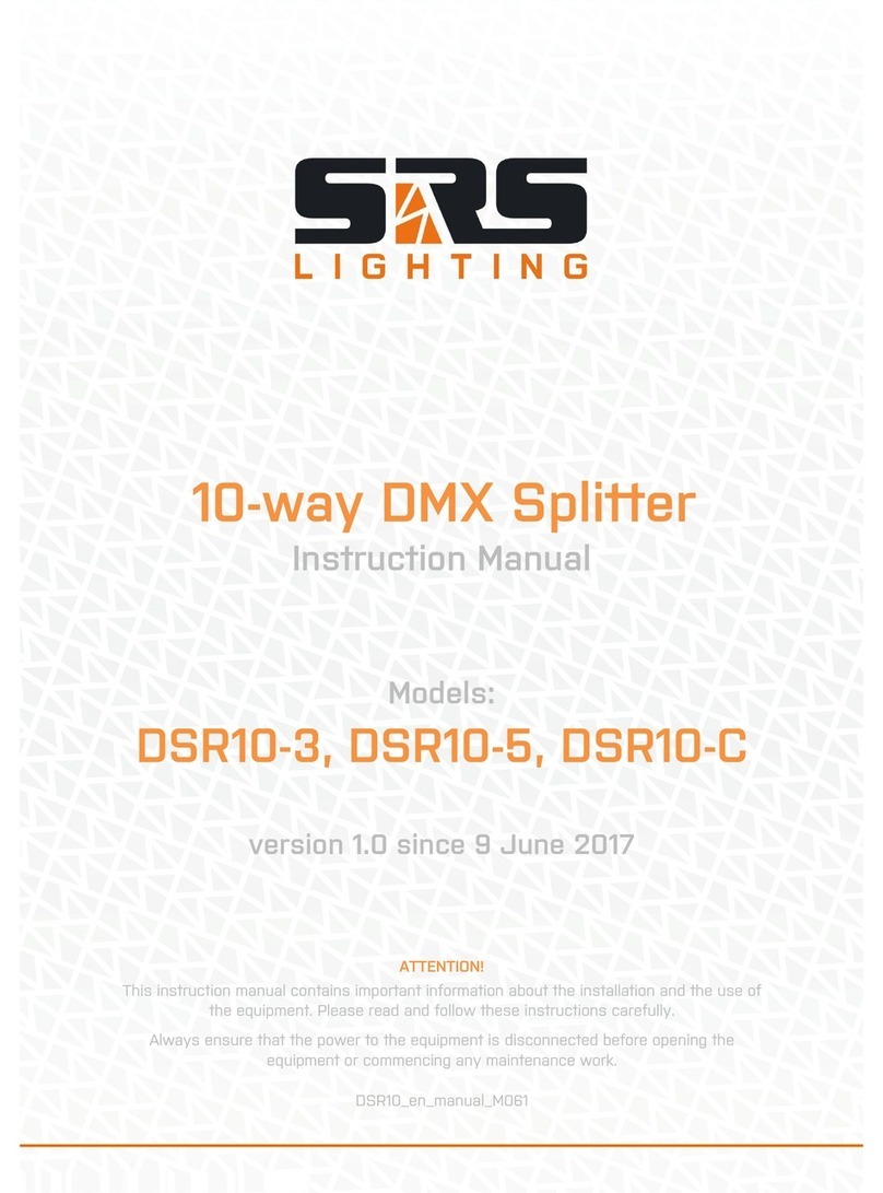 SRS Lighting DSR10-3 User manual