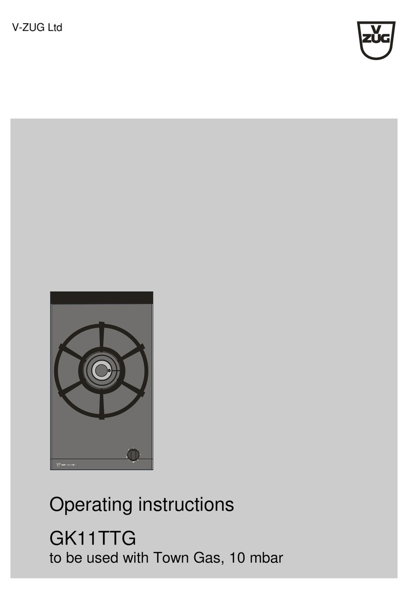 V-ZUG GK11TTG User manual