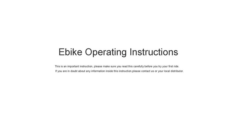 Velovolt City Ebike operating instructions