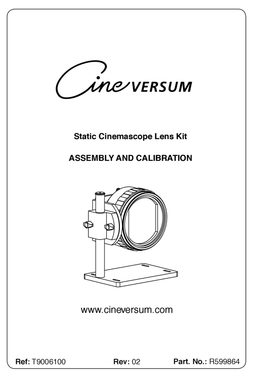 Cineversum Static Cinemascope Lens Kit Assembly guide