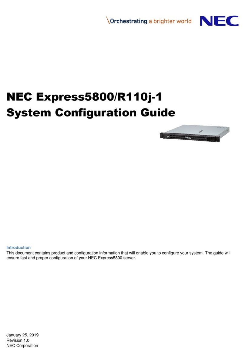 NEC Express5800/R110j-1 System configuration guide