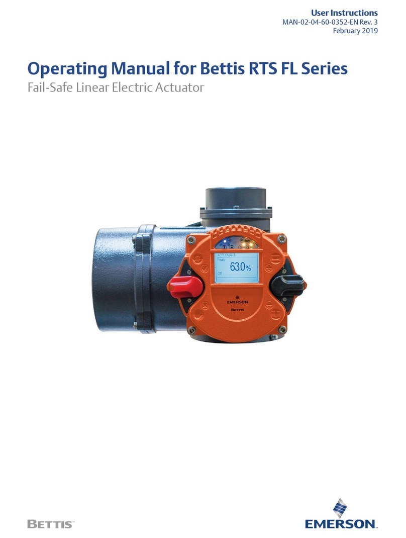 Emerson Bettis RTS FL Series User manual