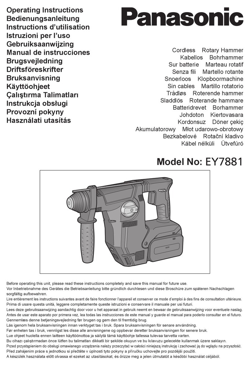 Panasonic EY7881 User manual Panasonic EY7881 User manual