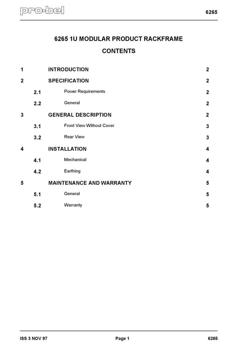 pro bel 6265 user manual