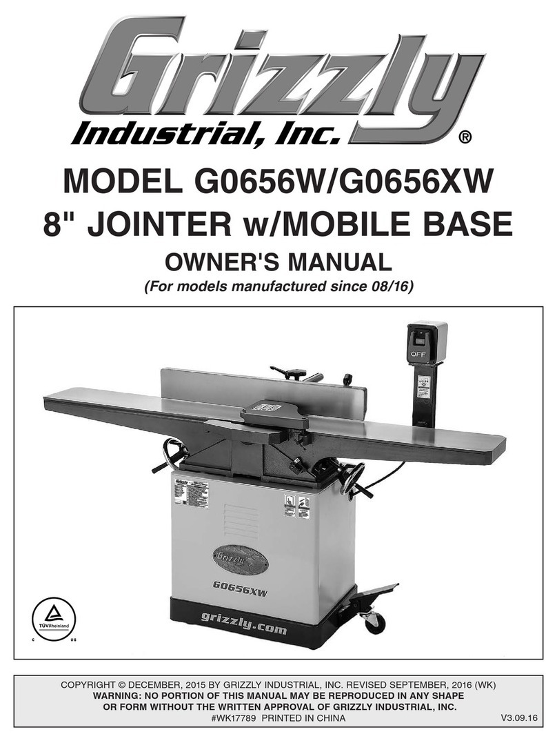 Grizzly G0656XW owner's manual