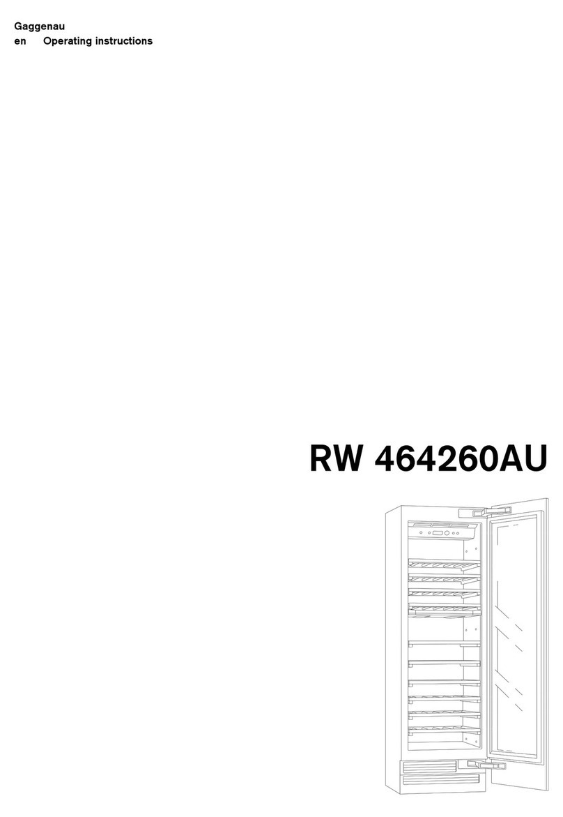 Gaggenau RW 464260AU operating instructions