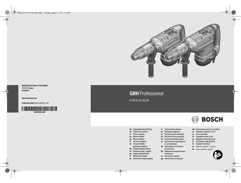 Bosch GBH 8-45 D Professional Original instructions