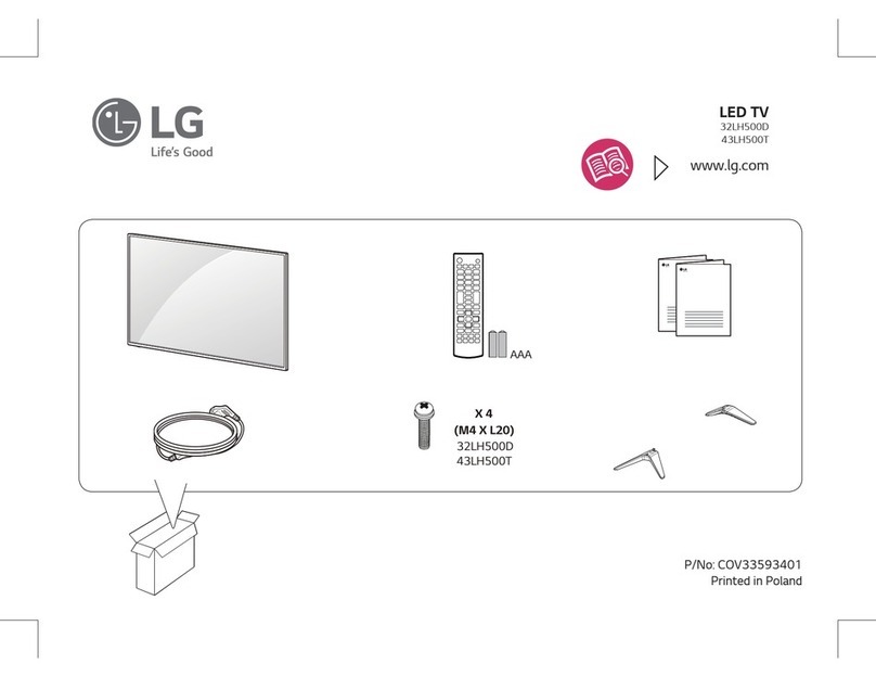 LG 32LH500D Parts list manual