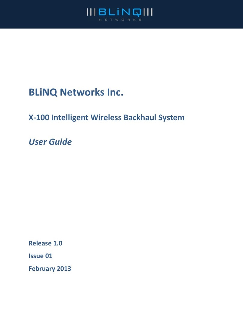 BLiNQ Networks Inc. X-100 user guide