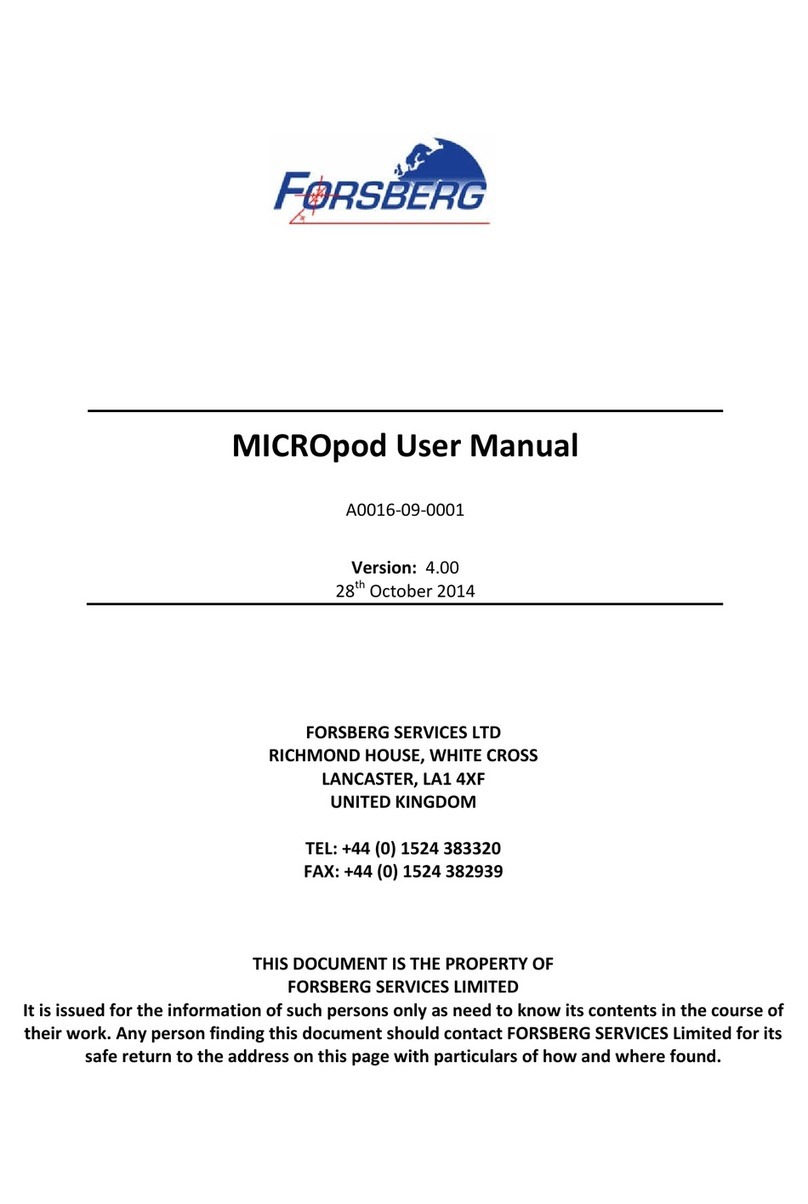 Forsberg MICROpod-GNS User manual