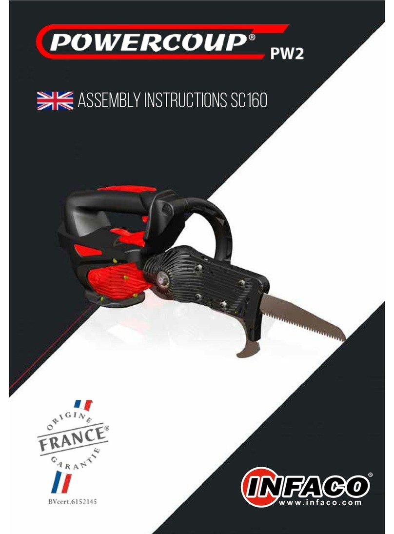infaco Powercoup PW2 SC160 Assembly instructions