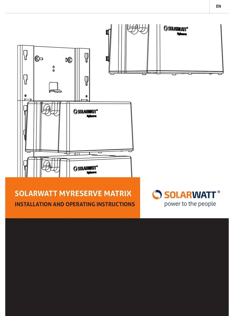solarwatt MYRESERVE Installation and operating instructions