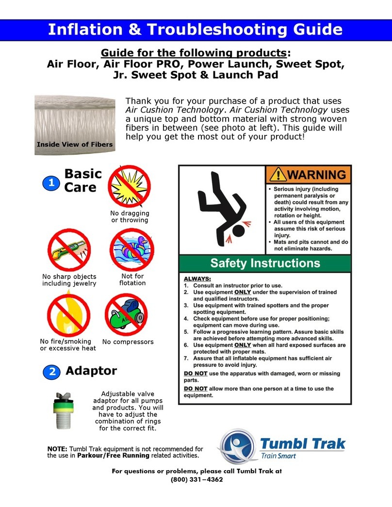 Tumbl Trak Air Floor Installation & troubleshooting guide