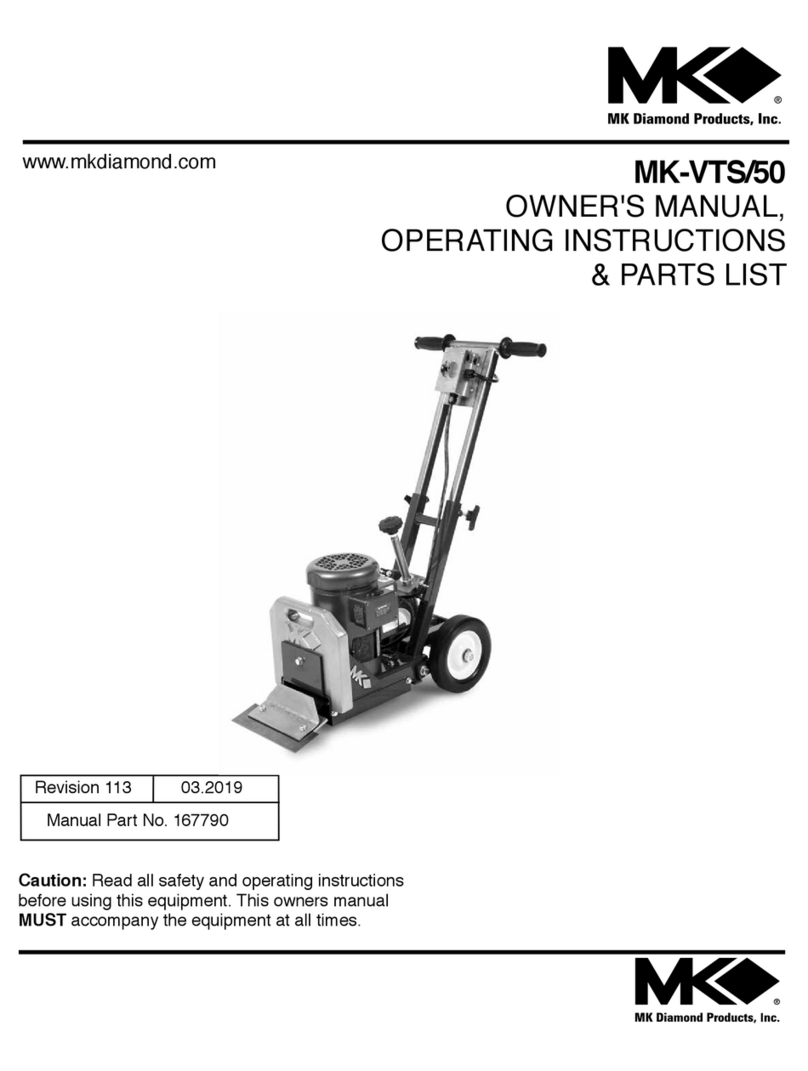 MK Diamond Products MK-VTS/50 Owner's manual operating instruction & parts list MK Diamond Products MK-VTS/50 Owner's manual operating instruction & parts list
