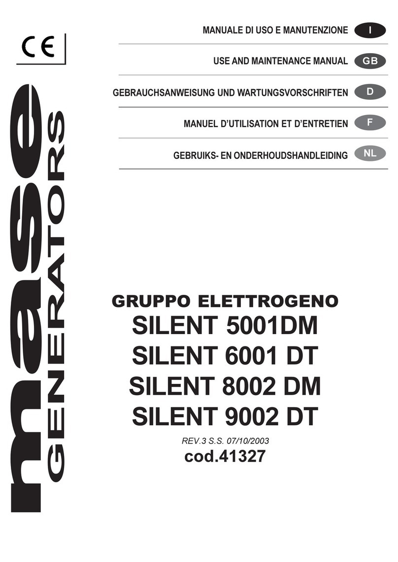 Mase SILENT 5001DM Maintenance manual