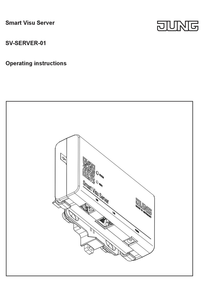 Jung SV-SERVER-01 User manual Jung SV-SERVER-01 User manual
