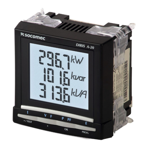 socomec DIRIS A20 User manual