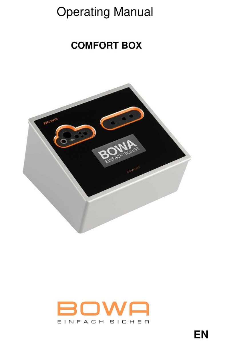 Bowa Comfort Box operating manual