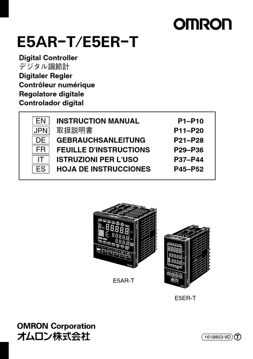 Omron E5AR-T User manual