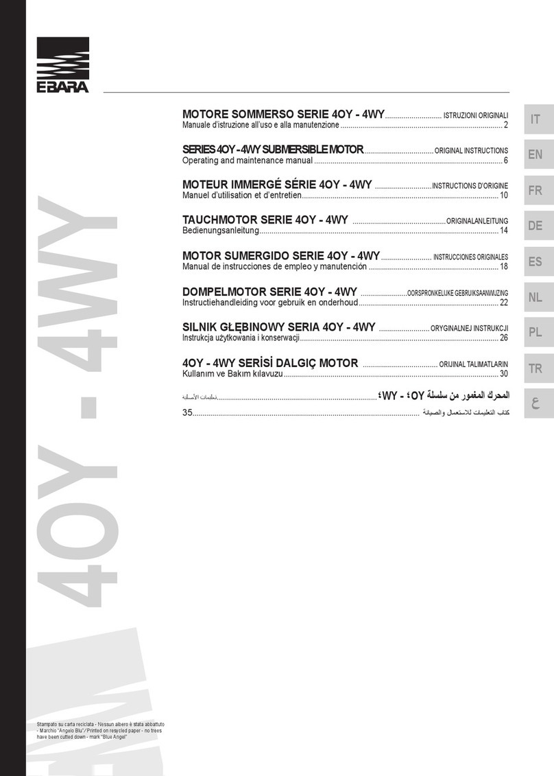 EBARA 4OY series Operating and maintenance manual