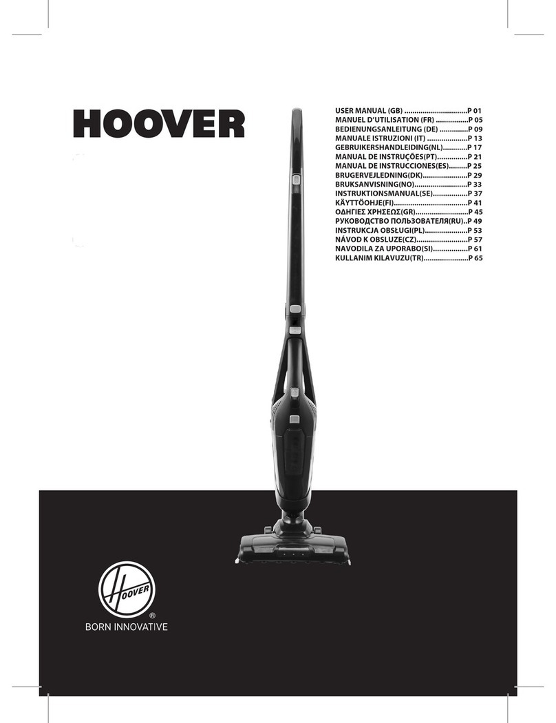 Hoover freemotion user manual