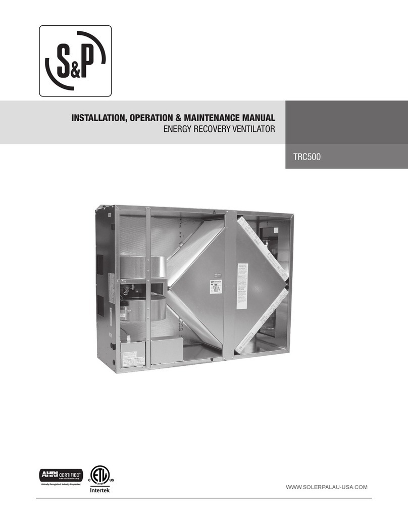 S&P TRC500 Installation, operation & maintenance manual
