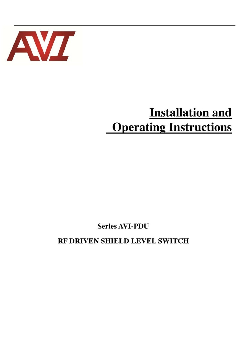 AVI AVI-PDU Series Installation and operating instructions
