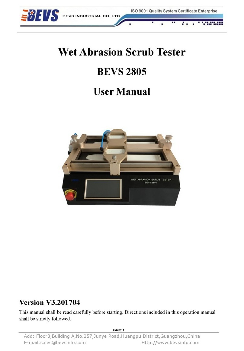 BEVS BEVS 2805 user manual