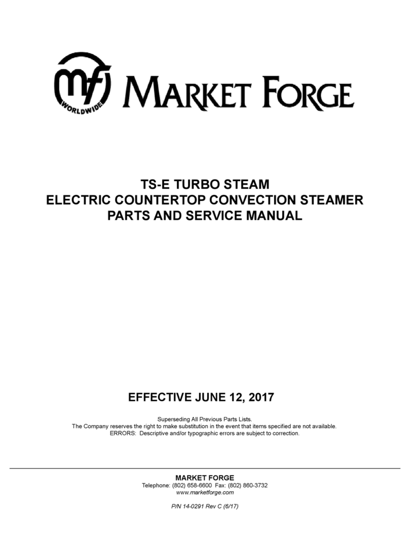 Market Forge Industries TS-3E Parts and service manual