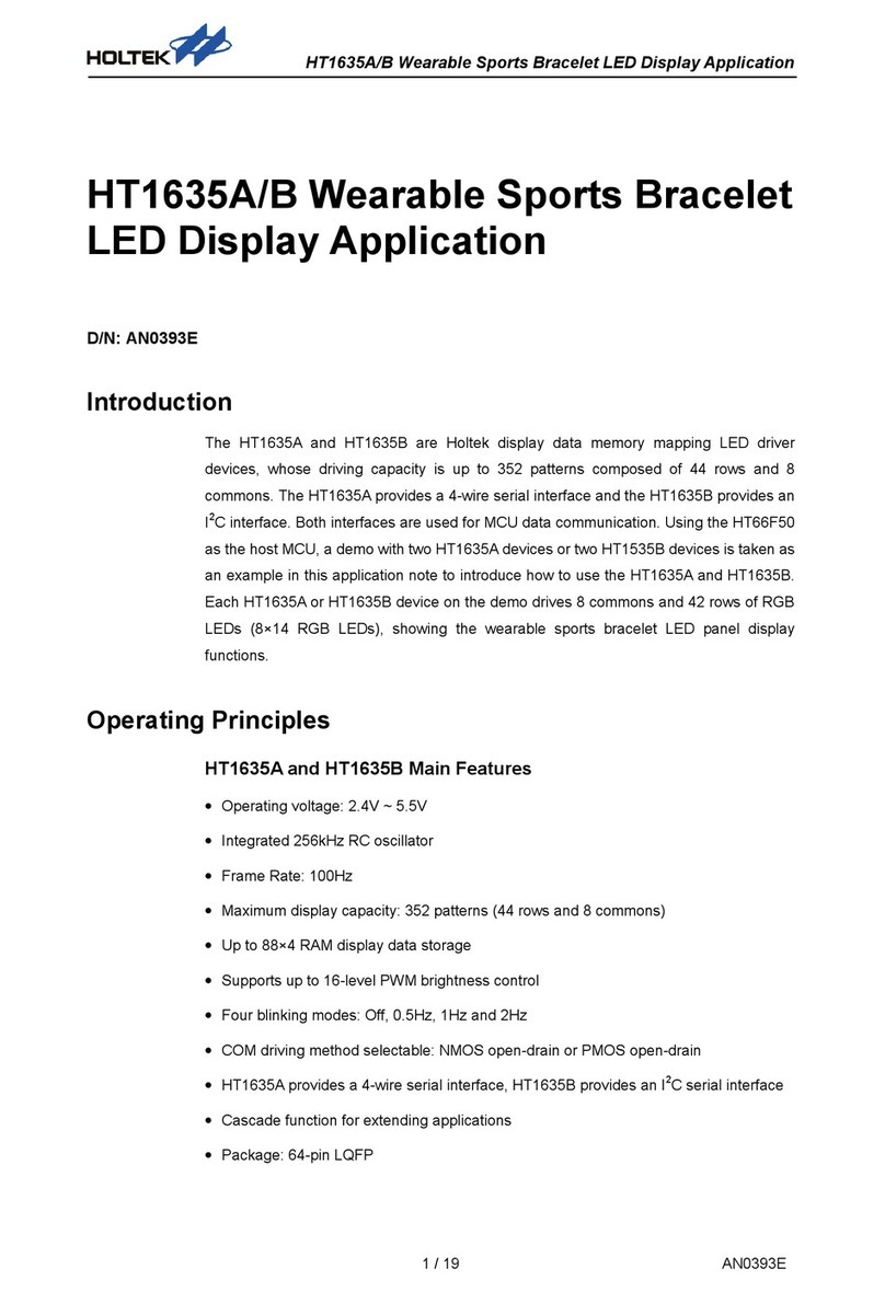 Holtek HT1635A Application