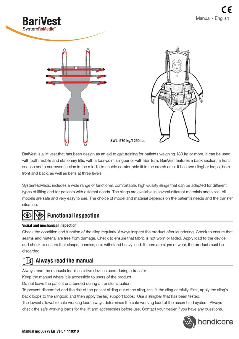 Handicare SystemRoMedic BariVest XXXL User manual