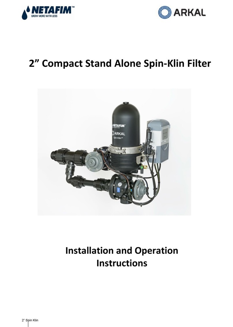 Netafim Arkal 2" Spin-Klin Compact Stand Alone... User manual