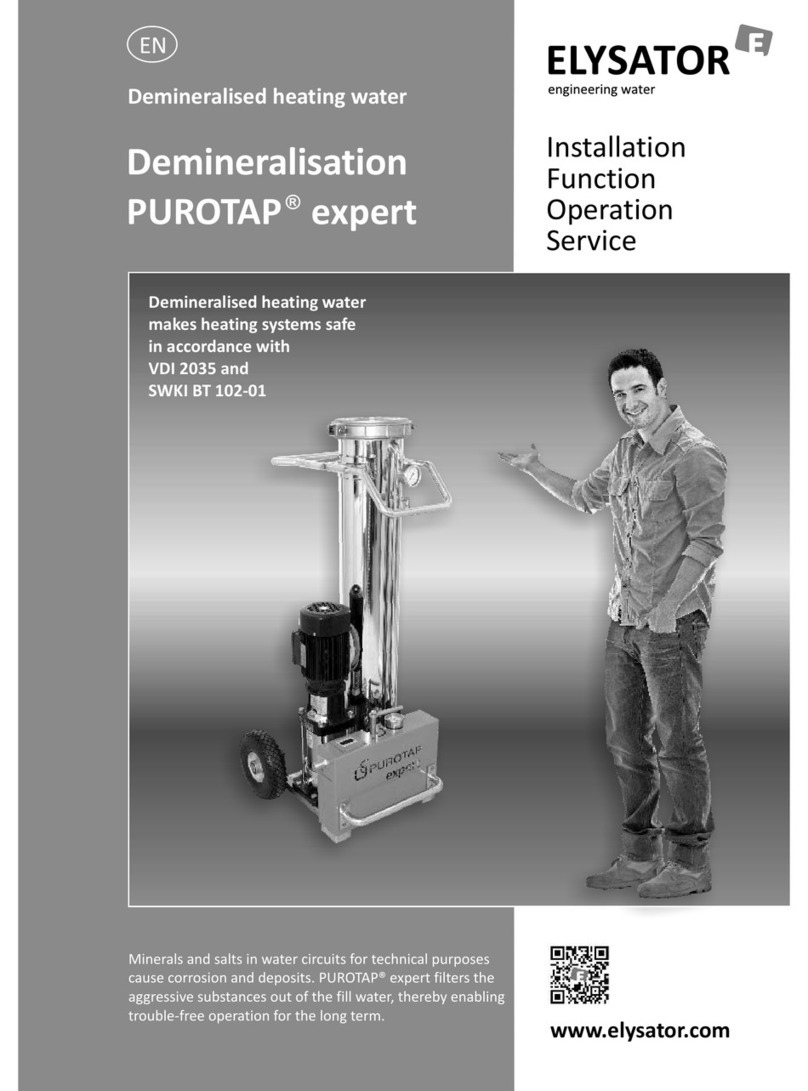 elysator PUROTAP expert Parts list manual elysator PUROTAP expert Parts list manual