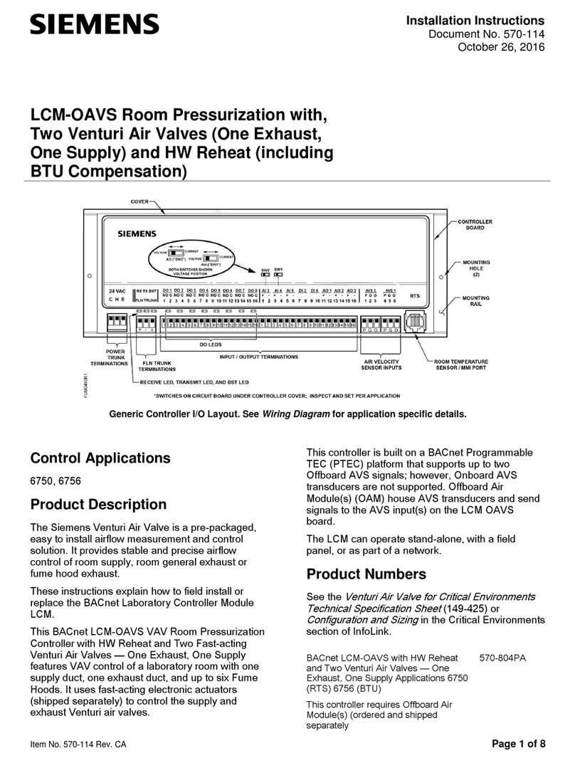 Siemens LCM-OAVS 570-804PA User manual