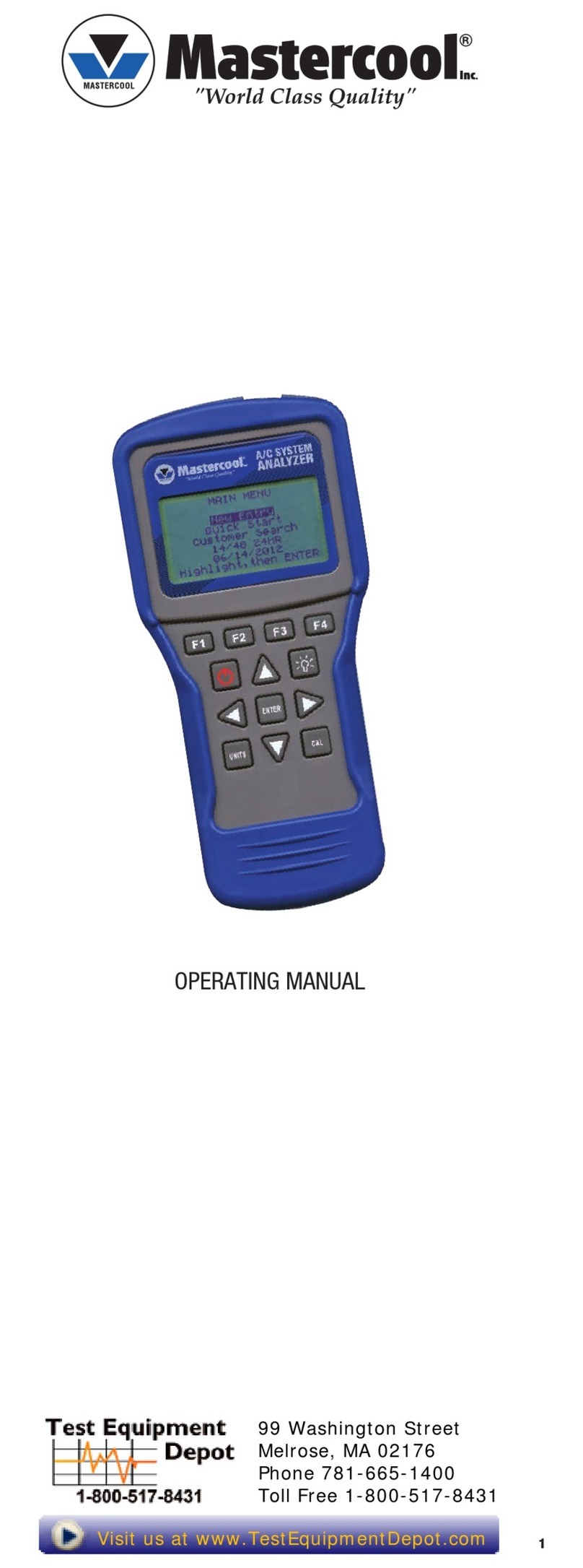 Master cool 52251 User manual Master cool 52251 User manual