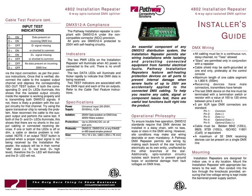 pathway 4802 Installer's guide