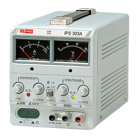 RS PRO Iso-tech IPS 303A manual