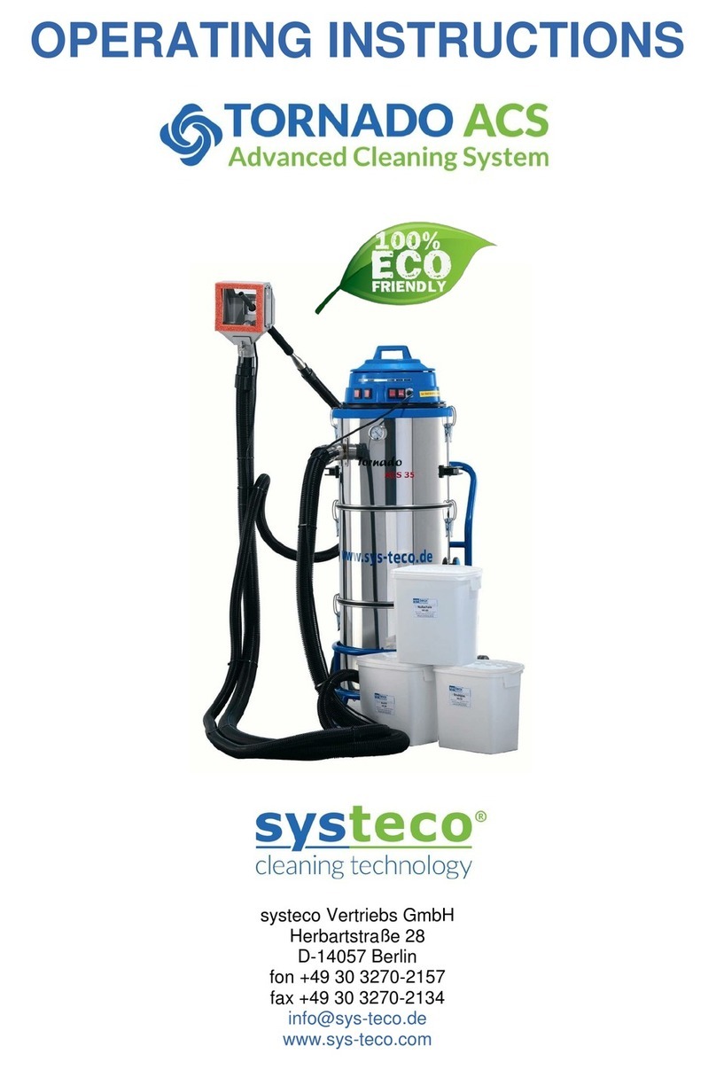 systeco Tornado ACS operating instructions