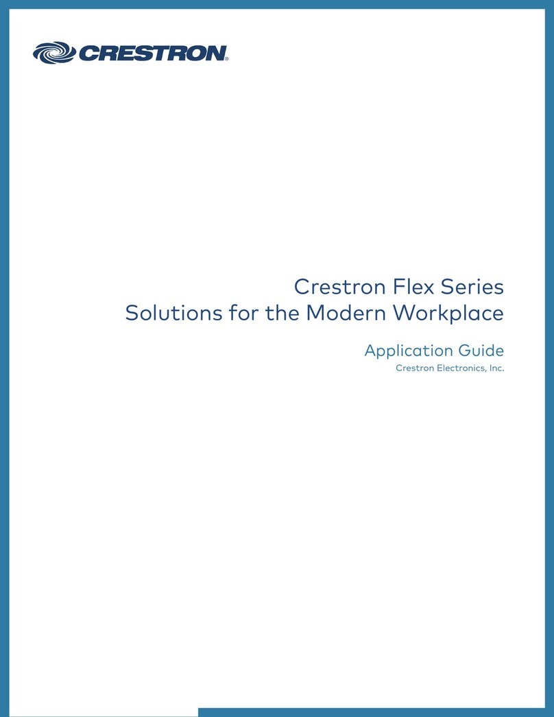 Crestron Electronics Crestron Flex Series Application guide