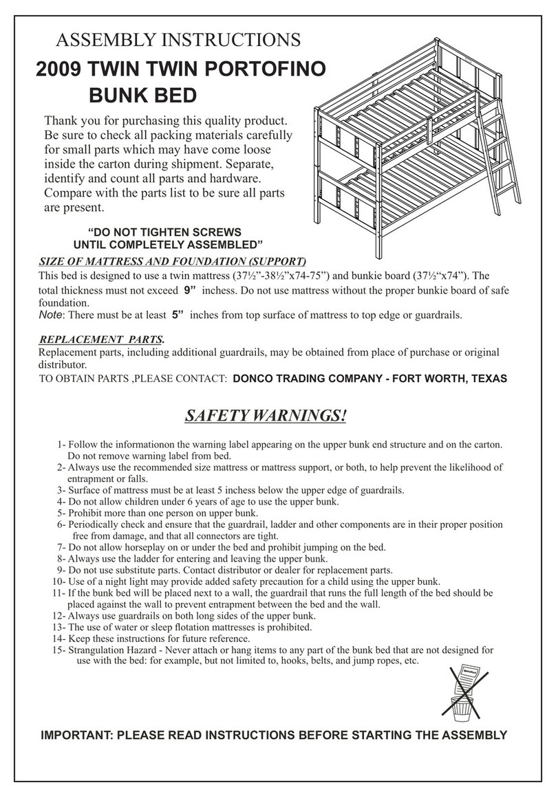 Donco 2009 TWIN Assembly instructions