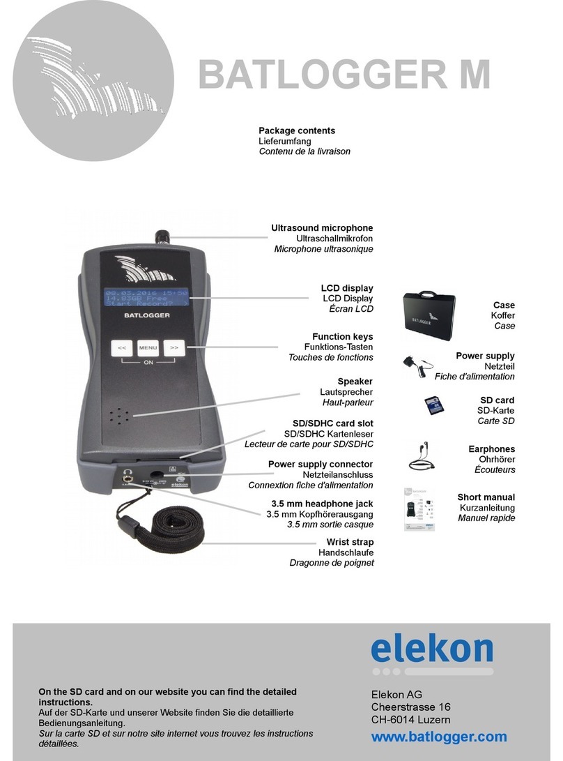 ELEKON BATLOGGER A Short manual
