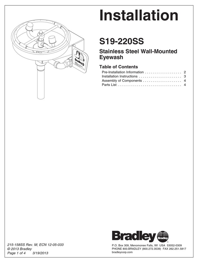 Bradley S19-220SS User manual
