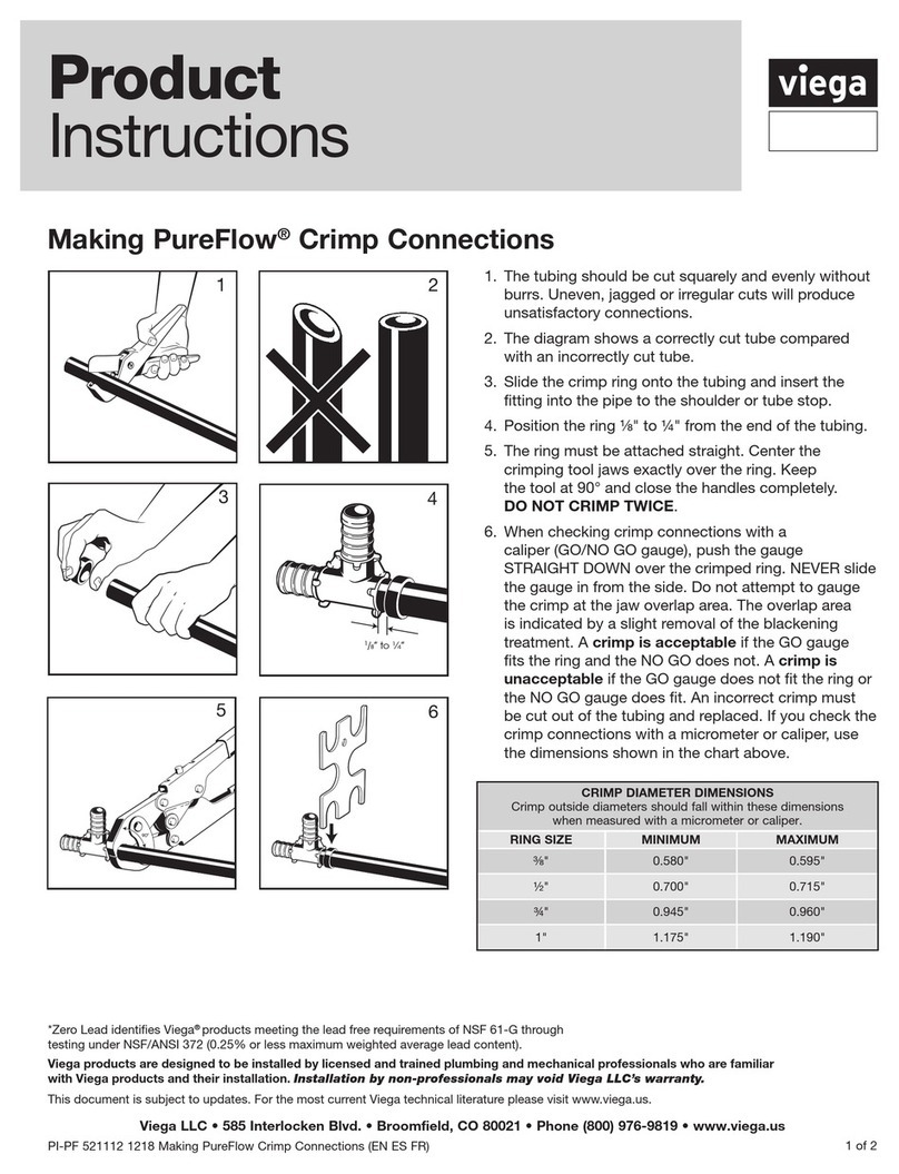 Viega PureFlow Instruction sheet