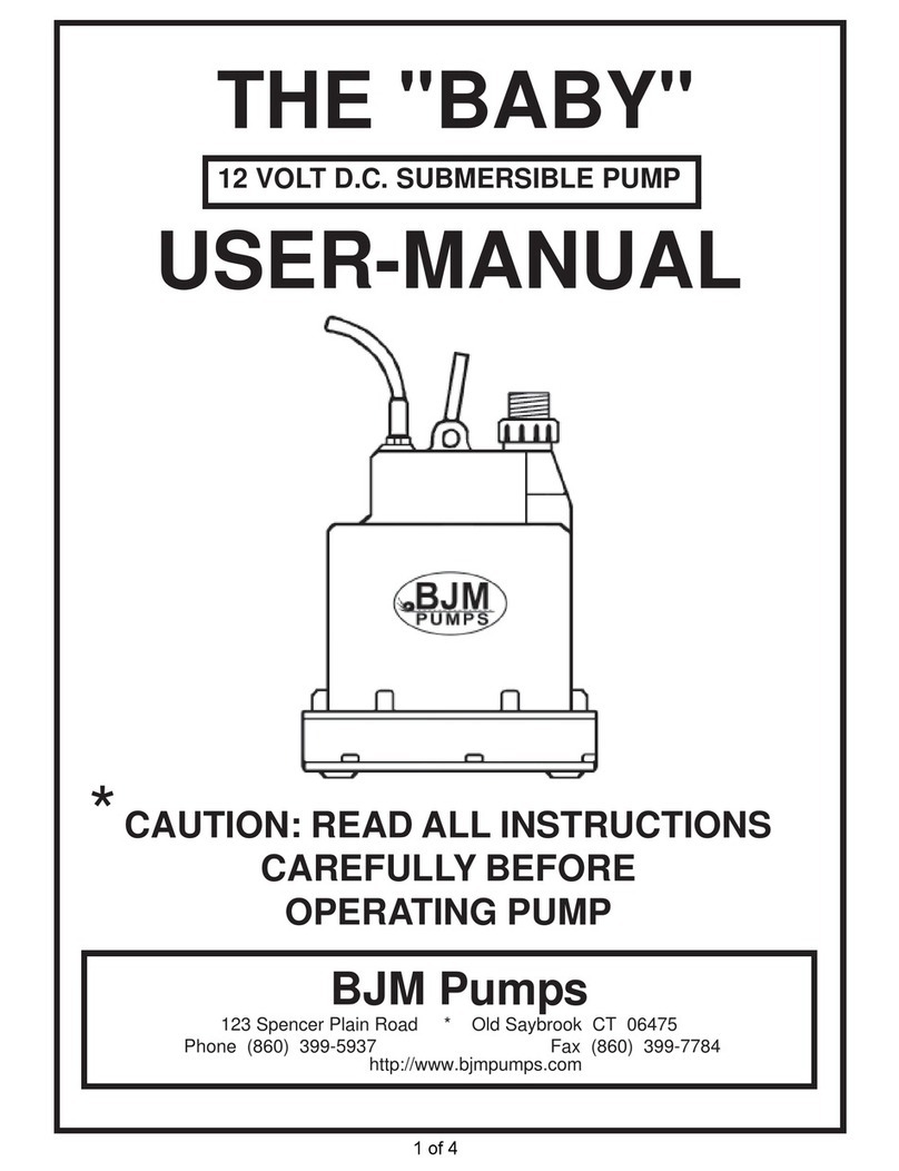 BJM Pumps BABY user manual