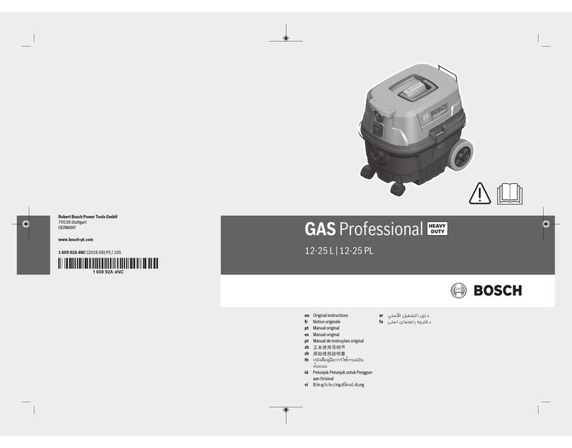 Bosch GAS 12-25 L Original instructions