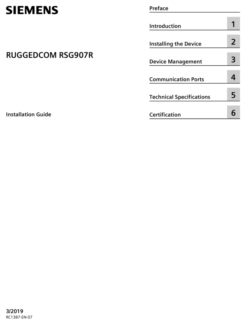 Siemens RUGGEDCOM RSG907R User manual